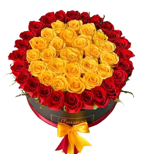 عکس گل زرد و قرمز