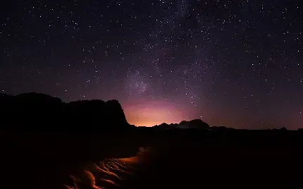  عکس بیابان شب