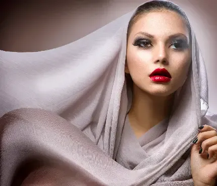  عکس پروفایل دختر زیبا با ارایش شیک