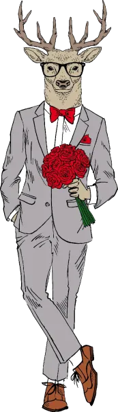  پس زمینه کارتونی مرد جنتلمن