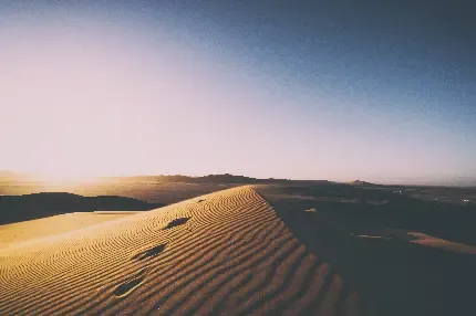 پس زمینه کویر در غروب