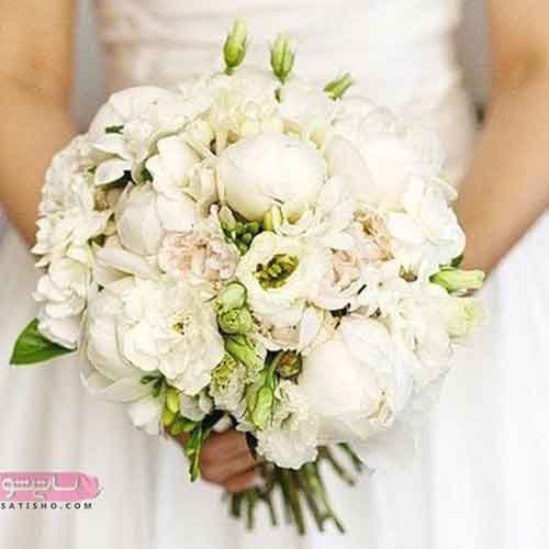  عکس دسته گل طبیعی عروس