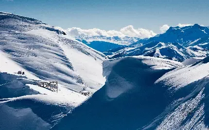  عکس پس زمینه کوهستان برفی با کیفیت بالا