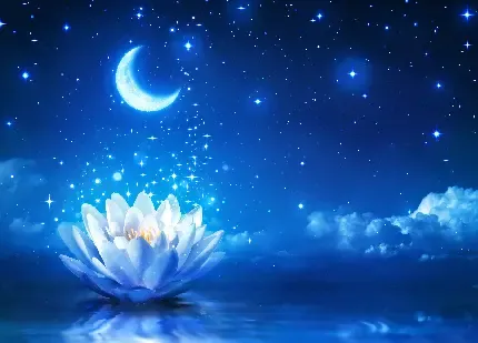  عکس گل نیلوفر آبی