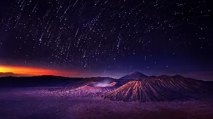 عکس آسمان شب زیبا با کیفیت بالا