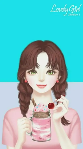  عکس کارتونی دخترانه برای گوشی موبایل