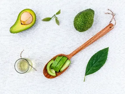  تصویر زمینه سبز میوه آووکادو با کیفیت عالی