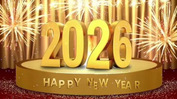  والپیپر تبریک سال 2026 میلادی