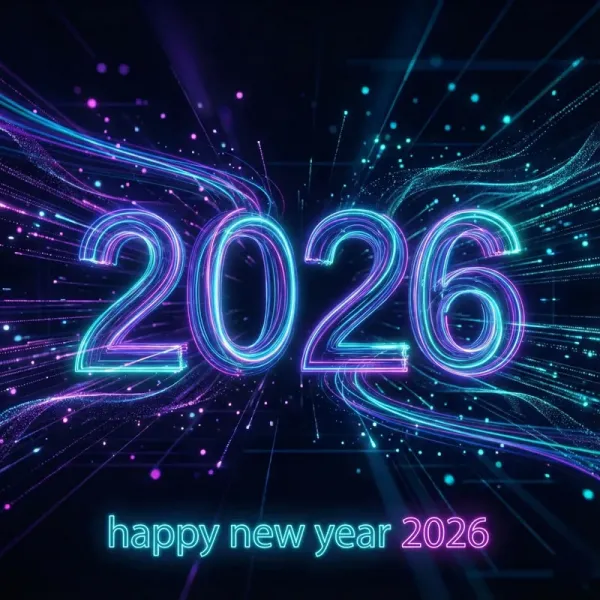  والپیپر تبریک سال 2026 میلادی