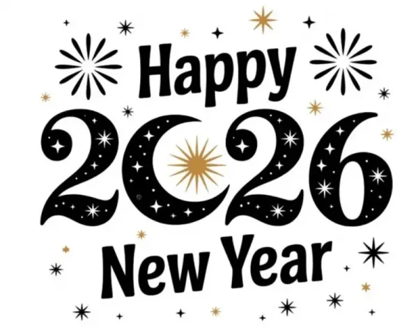  والپیپر تبریک سال 2026 میلادی