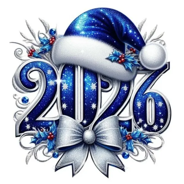 عکس تبریک سال نو میلادی 2026