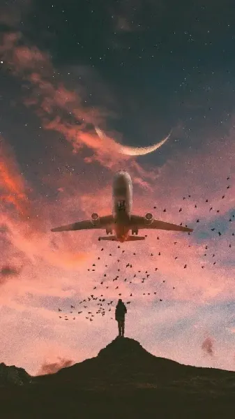  عکس هواپیما در حال پرواز برای گوشی سامسونگ