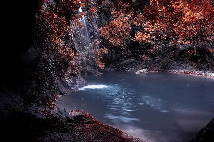  پس زمینه رودخانه طبیعی برای گوشی موبایل