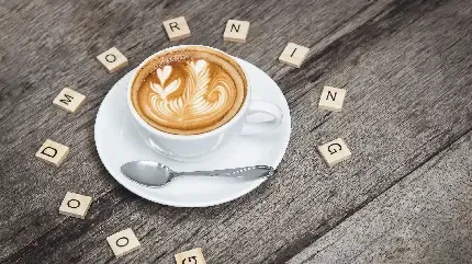  تصویر زمینه مینیمال قهوه صبحگاهی
