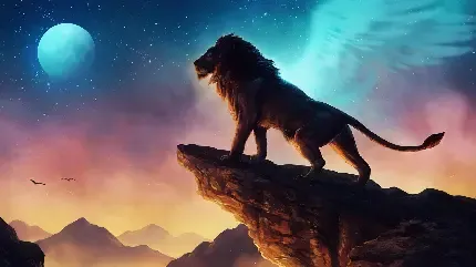  زیباترین عکس شیر جنگل برای پروفایل