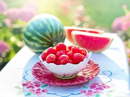  عکس هندوانه قاچ شده