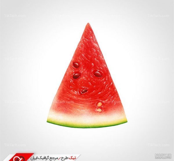  عکس هندوانه قاچ شده کارتونی