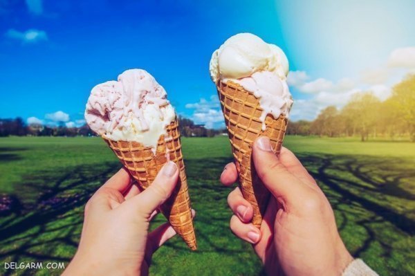  عکس بستنی توت فرنگی