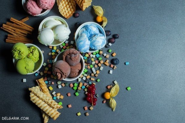  عکس بستنی توت فرنگی