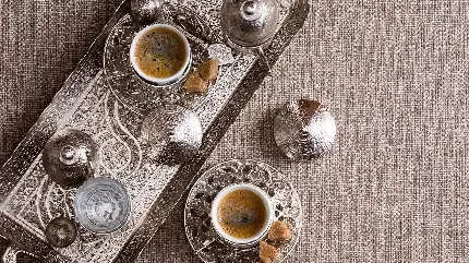  زیباترین عکس فنجان قهوه ترک با کیفیت اچ دی