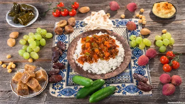  عکس سفره غذای ایرانی ساده