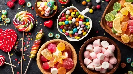  عکس شکلات رنگی فانتزی