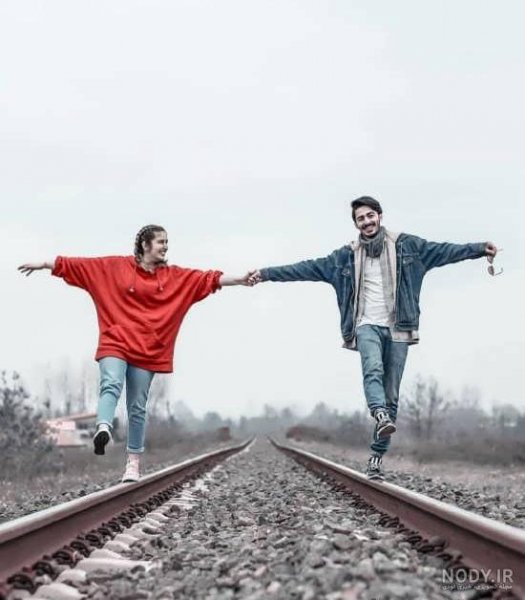  عکس ریل قطار عاشقانه