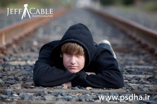  ژست عکس ریل قطار