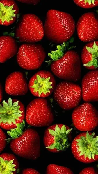  عکس توت فرنگی درون سبد حصیری