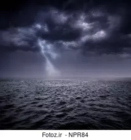 عکس طوفان دریا
