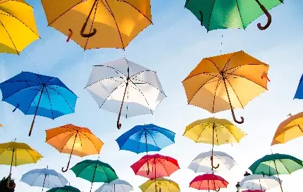  عکس های چتر رنگارنگ