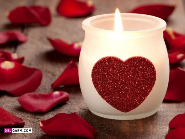  عکس شمع و گل عاشقانه