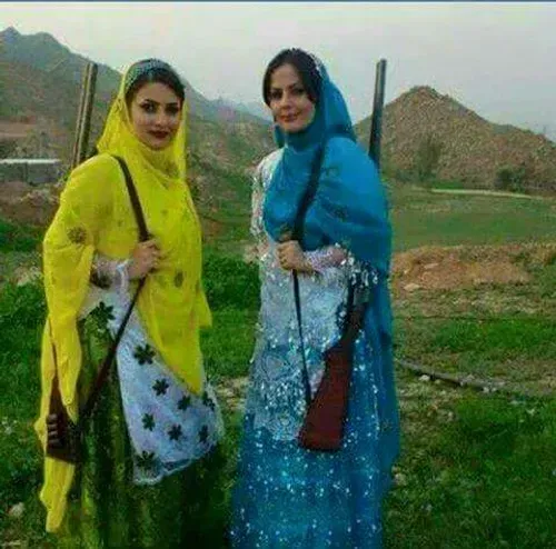  عکس دختر لر با تفنگ