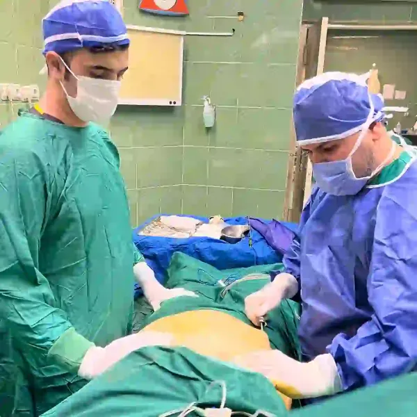  عکس جراحی شکم زن