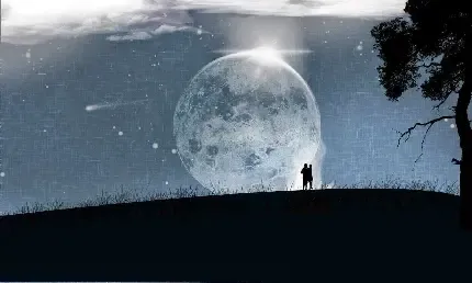  بک گراند عاشقانه دونفره لب
