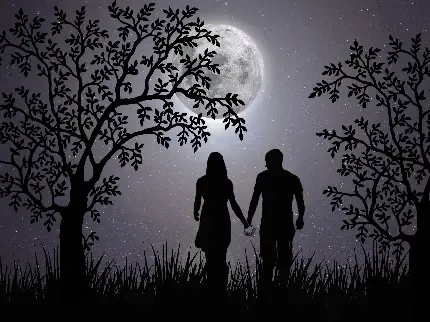  بک گراند عاشقانه دونفره لب