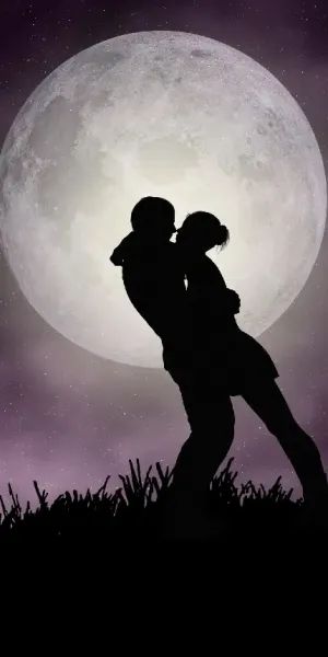  بک گراند عاشقانه دونفره لب