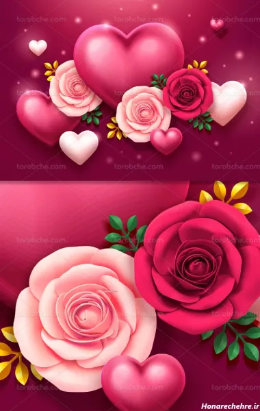  عکس گل سه بعدی برای پروفایل