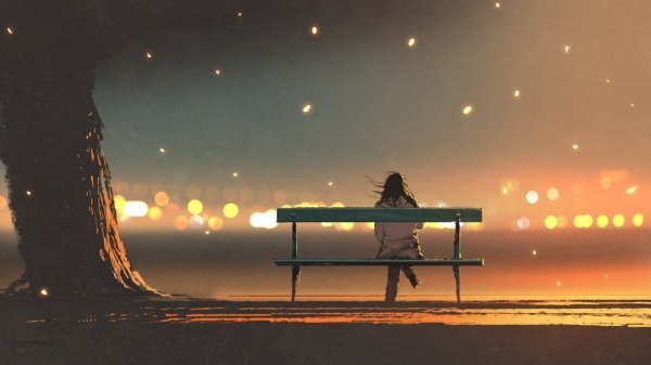 عکس تنهایی غم انگیز دختر برای پروفایل