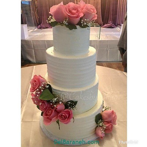 عکس کیک عروس و داماد
