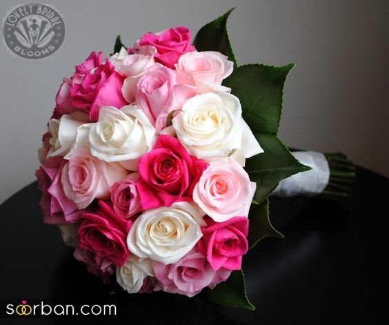  عکس دسته گل رز قرمز عروس