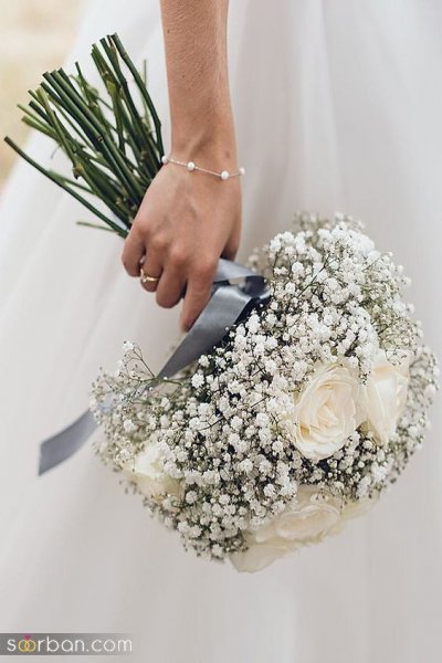  عکس جدید ترین دسته گل سفید برای سالگرد ازدواج