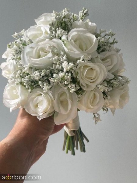  عکس جدید ترین دسته گل سفید برای سالگرد ازدواج
