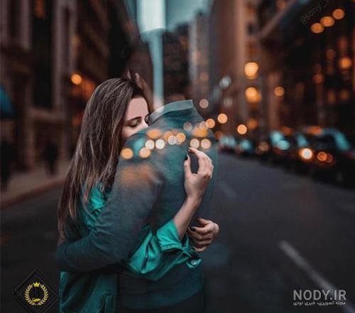 عکس پروفایل زوج عاشق در بغل هم