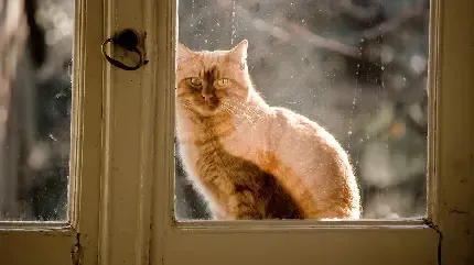  پس زمینه گربه آبی