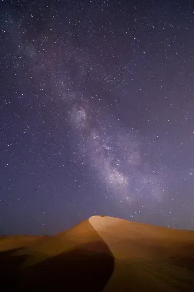  عکس تصویر زمینه شب پر ستاره کویر برای کامپیوتر