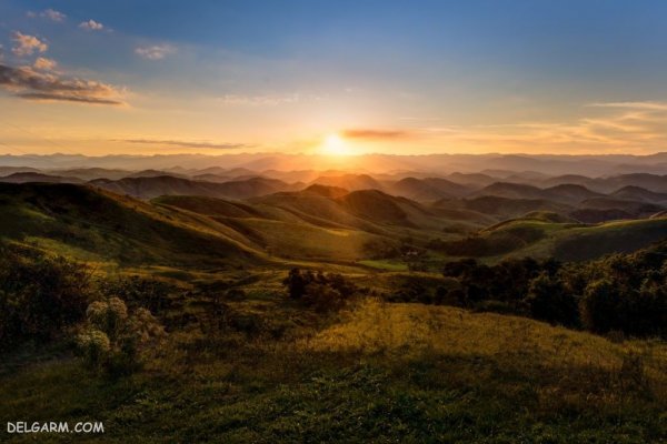 تصویر زمینه غروب زیبا برای لپ تاپ