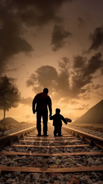  عکس پدر پسری لاکچری