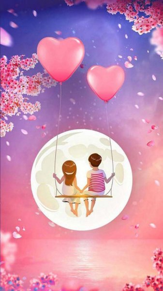  عکس عاشقانه کارتونی دونفره جدید