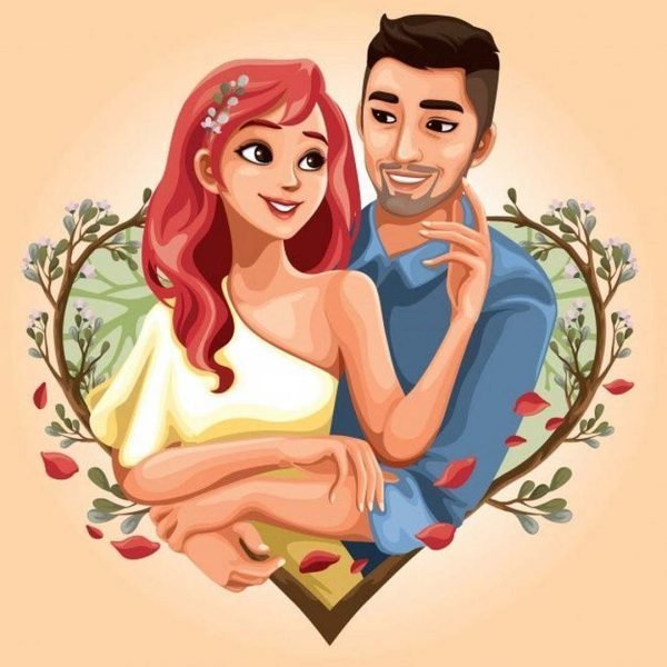 عکس های عاشقانه کارتونی برای پروفایل